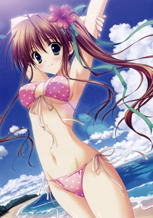 【二次・水着】美少女の艶かしい肢体が懐かしい、水着姿の美少女画像