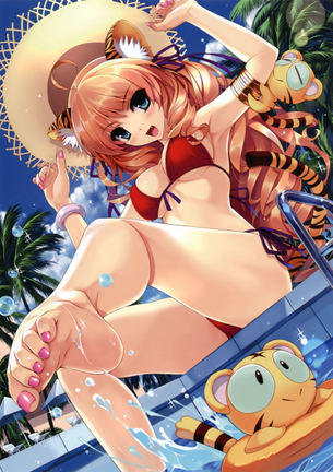 【二次・水着】美しいカラダを露わにしちゃってる、美少女の水着画像 その1