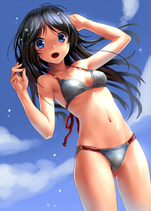 【二次・水着】厳選した美少女の水着エロ画像 その43