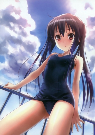 【二次・水着】カラダのラインがくっきりスクール水着・競泳水着の美少女画像 その4