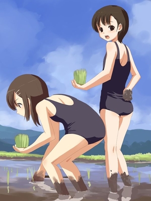 【二次・水着】美少女のカラダにぴっちぴちのスクール水着のエロ画像 その3