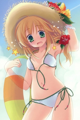 【二次・水着】堂々と女の子のカラダのラインを観察できる、水着エロ画像がたまらん・・・ その2