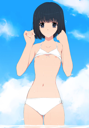 【二次・水着】女子高生の水着ってだけで興奮する、キミキスの水着画像 その1