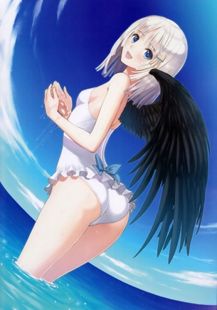 【二次・水着】すべすべな素肌が眩しい、水着姿の美少女画像 その14