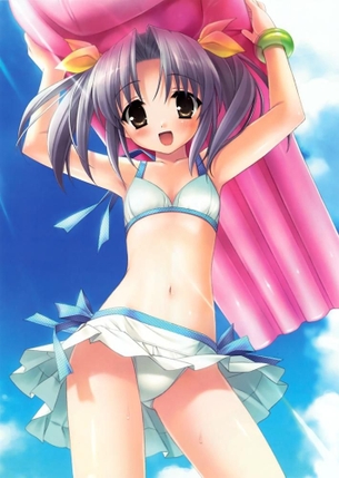 【二次・水着】すべすべな素肌が眩しい、水着姿の美少女画像 その7