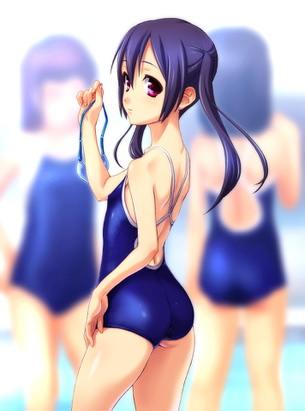 【二次・水着】気分的にスク水美少女がみたいので、今週はスクール水着のエロ画像をアップします その4