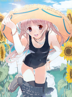 【二次・水着】夏限定！スク水美少女のエロ画像