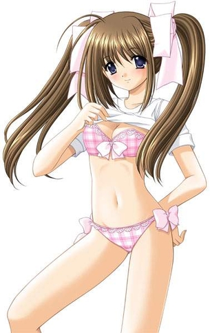 下着姿がエッチな二次元女の子画像