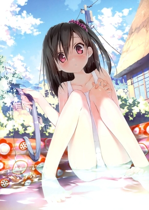 【二次・水着】白スクってもはやスケ水といっても過言ではない気がする・・・