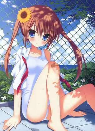 【二次・水着】こう、腰のくびれとかがたまらん！ スク水とか競泳水着美少女のエロ画像 その9