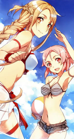 【二次・水着】アニメ2期が楽しみなソードアートオンラインの水着画像 その1