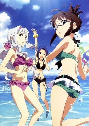 【二次・水着】妙なエロさのあるアニメ公式絵の水着画像 その2