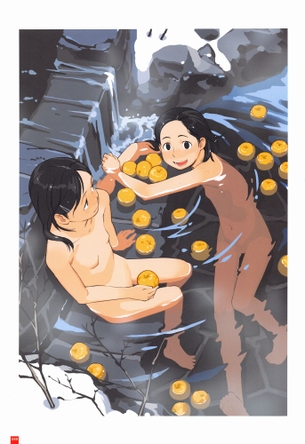 【また冬に会いましょう】ゆず湯を楽しむ女子達の二次エロ画像