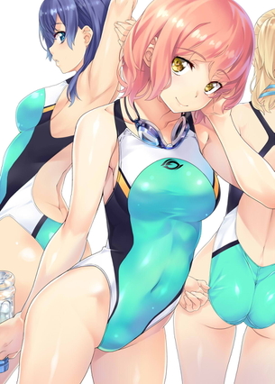 水に濡れてギュッと身体を締め付けてる競泳水着の少女＆お姉さんが（*´д'*）ハァハァ ㉑