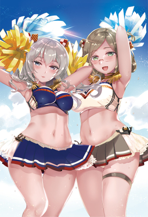 【2次】いろんなトコロが元気になっちゃう可愛いチアガールの二次エロ画像 その11【チアガール】