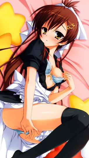 【2次】服や下着が半脱ぎになっちゃってる女の子の2次エロ画像 その6【半脱ぎ】