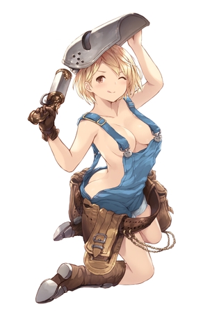 【2次】横乳がそそる オーバーオール 姿の美少女二次エロ画像【オーバーオール】