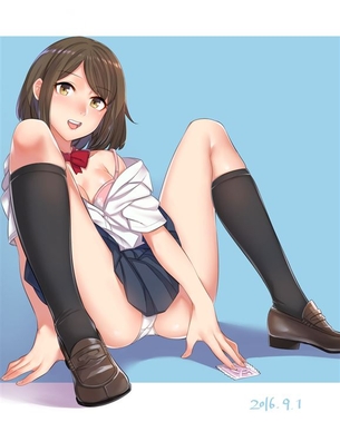 【制服】制服美少女の二次元エロ画像＆イラスト Part73