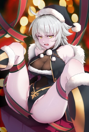 クリスマスプレゼントはワタシ♡　サンタやトナカイ、リボンのコスの美少女エロ画像4