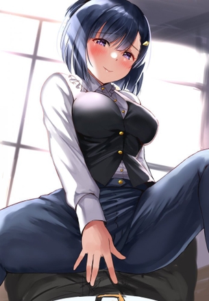 青髪のレベルが高いエロ画像