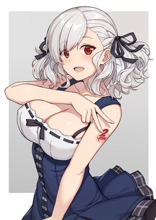 【銀髪】クールな銀髪の女の子の二次元エロ画像＆イラスト Part33