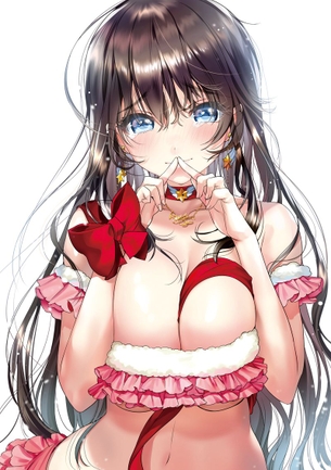 クリスマスプレゼントはワタシ♡　サンタやトナカイ、リボンのコスの美少女エロ画像2