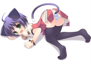 【下着(縞パン)】下着姿が可愛い女の子の二次元エロ画像＆イラスト Part30