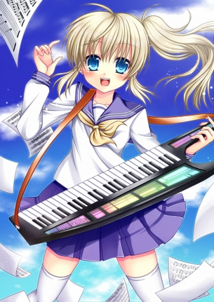 楽器を持った女の子の画像ください！