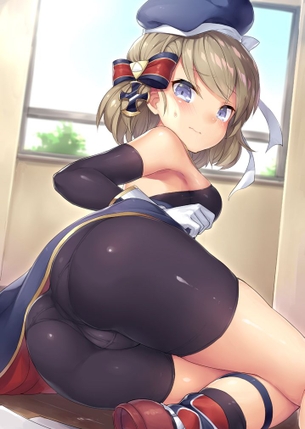 【二次】スパッツに包まれたプリっとしたお尻が可愛い女の子の画像