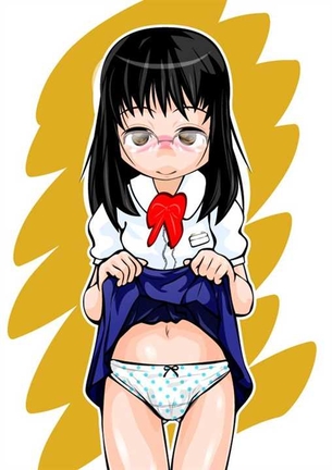 【たくし上げ】服をたくし上げて見せてくれる女の子の二次元エロ画像＆イラスト Part26