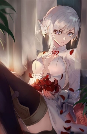 【銀髪】クールな銀髪の女の子の二次元エロ画像＆イラスト Part11