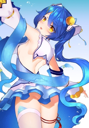 【非・微エロ】水曜日の青髪美少女画像まとめ　その２９