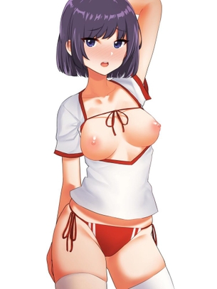 【2次】女の子の乳出し画像3【おっぱいが出ている】