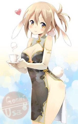 青山ブルーマウンテンのどエロい二次エロ画像がいっぱいおっぱい！【ご注文はうさぎですか？】