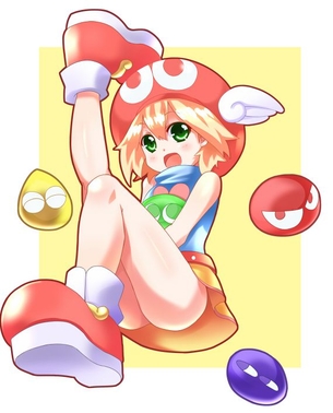 快楽に堕ちそうになってるアヘ顔のアミティ抜けるエロ画像！【ぷよぷよ】
