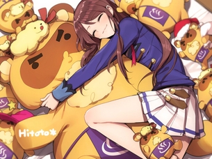 女の子がペットやぬいぐるみを抱きしめている画像！