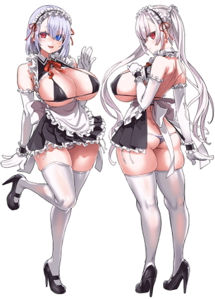 【二次】メイド服を着た女の子のエロ画像 Part６０