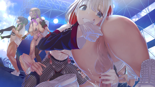 【青姦・露出】人目も気にせず野外で発情してるドスケベ女子の二次エロ画像 その13