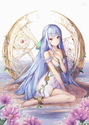 【44枚】青い髪の女の子