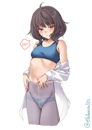 【２次】 白いストッキング やタイツを穿いた女の子のエロ画像その８