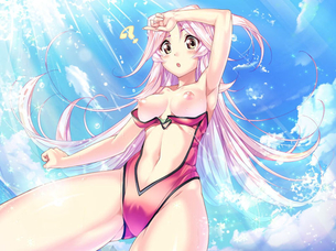 女の子がはてな（？）できょとんとしてる二次元エロ画像