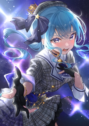 【二次】青髪女子画像　その２９