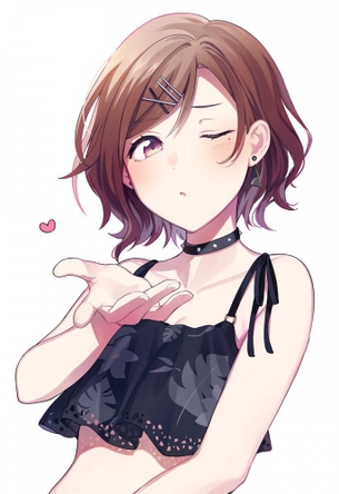 ショートカットの超かわいい女の子のえっちな画像