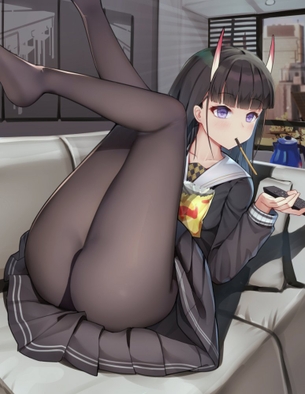 【冬服JK】冬の黒タイツ着用を校則で義務付けたいセーラー服女子校生画像