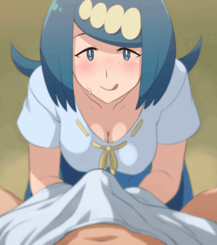 【エロGIF】スイレンママの手コキGIFアニメ二次エロ画像【ポケットモンスター】