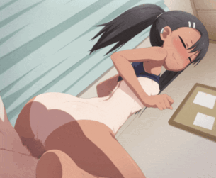【エロGIF】長瀞さんの騎乗位セックスGIFアニメ二次エロ画像【イジらないで、長瀞さん】