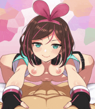 【エロGIF】キズナアイのスパイダー騎乗位セックスGIFアニメ二次エロ画像【VTuber】