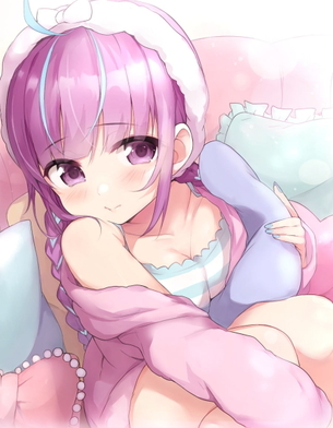 【非・微エロ】日曜日の紫髪美少女画像まとめ　その５８