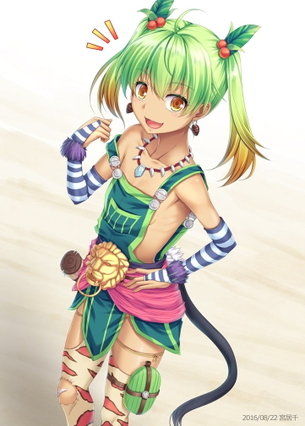 【非・微エロ】木曜日の緑髪美少女画像まとめ　その５８