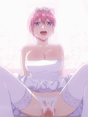 【エロGIF】中野一花＆二乃＆三玖＆四葉＆五月の騎乗位セックスGIFアニメ二次エロ画像【五等分の花嫁】